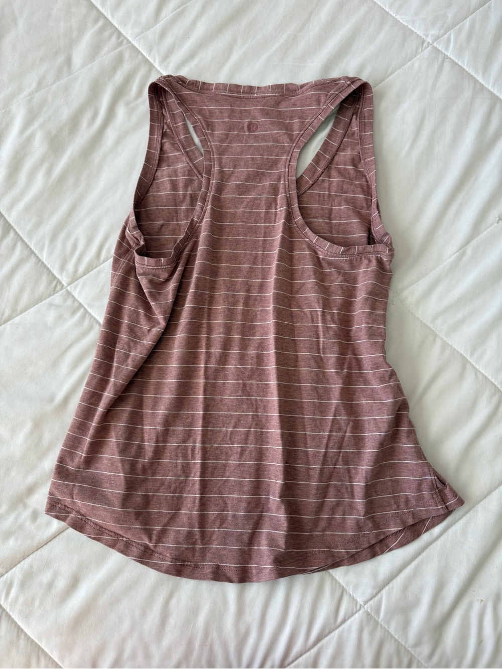 lululemon athletica Striped Swifttech Tank in Dusty Rose